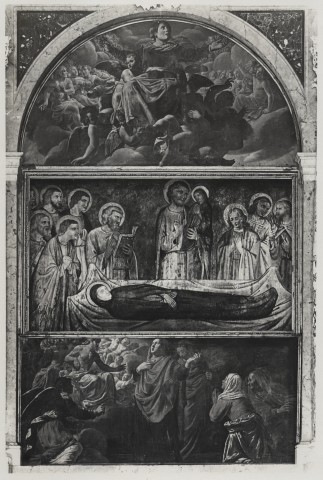 Anonimo — Bassetti Marcantonio - sec. XVII - Madonna assunta con angeli; Madonna che intercede per le anime del Purgatorio — insieme
